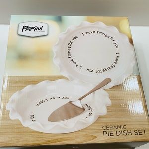 Parini cookware ceramic bakeware pie dish set